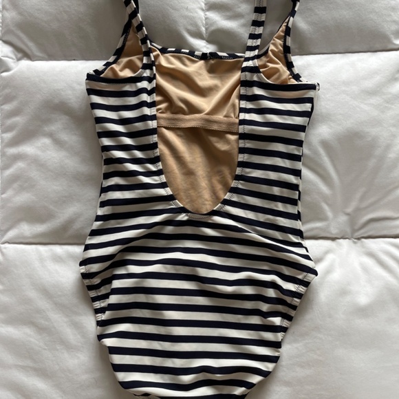 J Crew B/W Classic One Piece Swimsuit - Picture 2 of 2